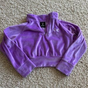 Under Armour Purple Quarter-Zip Fleece Pullover